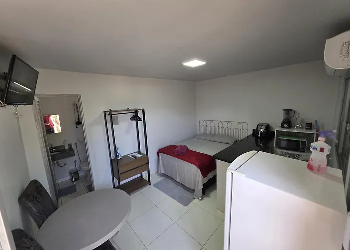 Suite1 Privativa Climatizada Mobiliada Com Garagem E Wi-Fi